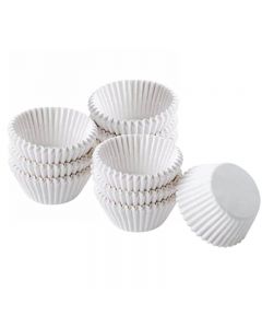 Cupcake Cases, White Paper, Pack of 125, 51mm x 25mm [7995]