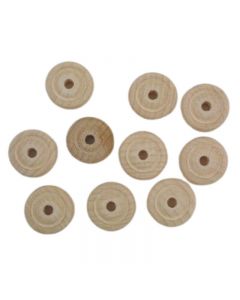 Turned Wooden Wheels Pack of 10 20mm dia. [4315]