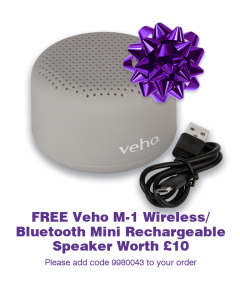 Veho M-1 Bluetooth/Wireless Speaker FREE GIFT [9980043]